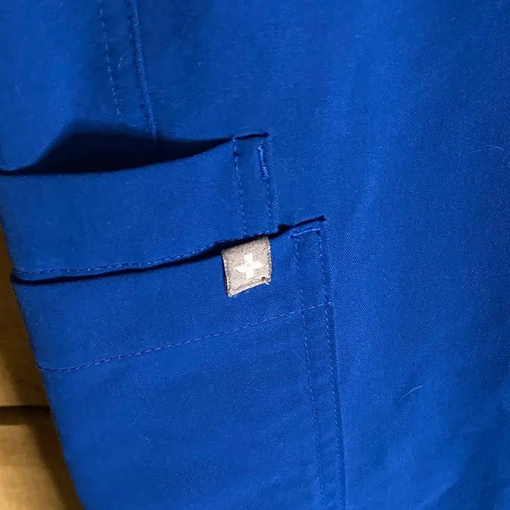 Figs Royal Blue Straight-Leg Utility scrub  Pants size 28x34